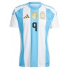 Maillot de Supporter Argentine J. Alvarez 9 Domicile 2024 Pour Homme